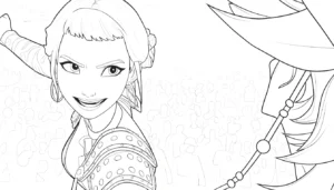 coloriage Zoey à imprimer pdf gratuit