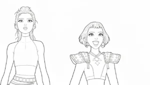 coloriage Zoey à imprimer pour enfant de 2 ans