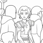coloriage Zoey pour enfant de 8 ans