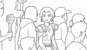 coloriage Zoey pour enfant de 8 ans