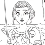 coloriage Zoey pour enfants a imprimer