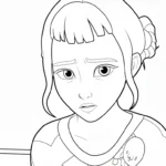 coloriage Zoey à imprimer kawaii