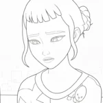 coloriage Zoey pour primaire