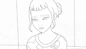 coloriage Zoey pour primaire