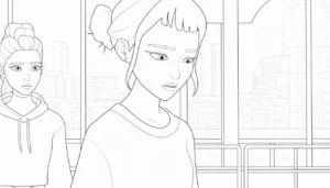 coloriage Zoey pour enfant de 6 ans