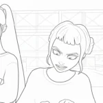 coloriage Zoey pour enfants a imprimer