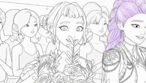 coloriage Zoey pour enfants a imprimer