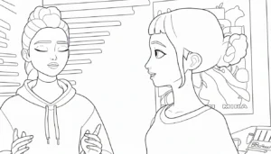 coloriage Zoey pour enfants a imprimer