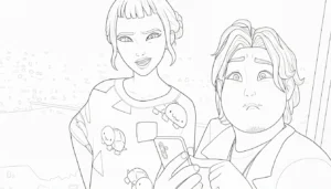 coloriage Zoey pour enfant a imprimer gratuit