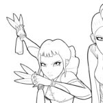 coloriage Zoey et decoupage
