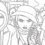 coloriage Zoey a imprimer pour enfant de 4 ans