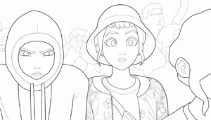 coloriage Zoey à imprimer pdf gratuit