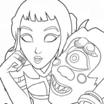 coloriage Zoey a telecharger