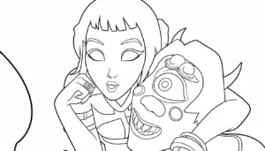coloriage Zoey a telecharger