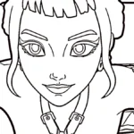 image pour coloriage Zoey enfant