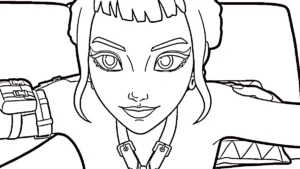 image pour coloriage Zoey enfant
