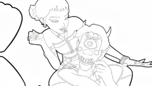 coloriage Zoey à imprimer a4