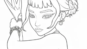 coloriage Zoey en ligne pour enfant
