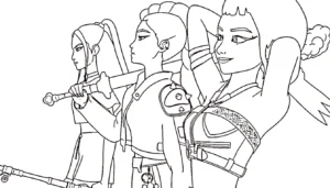 coloriage Zoey a colorier en ligne gratuitement