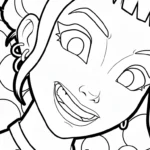 coloriage Zoey et apprentissage