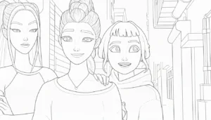 coloriage Zoey pour enfant à imprimer
