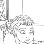 coloriage Zoey gratuit a imprimer
