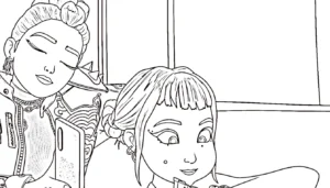 coloriage Zoey gratuit a imprimer