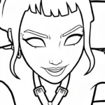coloriage Zoey pour enfant à imprimer