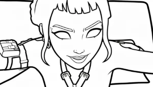 coloriage Zoey pour enfant à imprimer