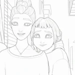 coloriage Zoey à imprimer pour enfants