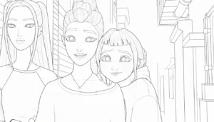 coloriage Zoey à imprimer pour enfants