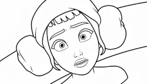 coloriage Zoey à imprimer pour enfants