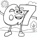 coloriage 67 brainrot updated pour primaire
