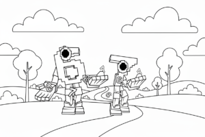 coloriage 67 brainrot updated pour enfant