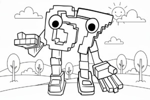 coloriage 67 brainrot updated à imprimer pour enfant de 8 ans