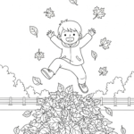 coloriage Automne update à imprimer kawaii
