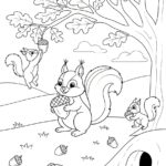 coloriage Automne update pour enfant de 3 ans