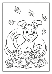 coloriage Automne update pour enfants