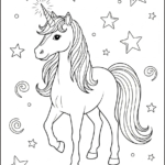 coloriage Cheval update pour enfant de 7 ans