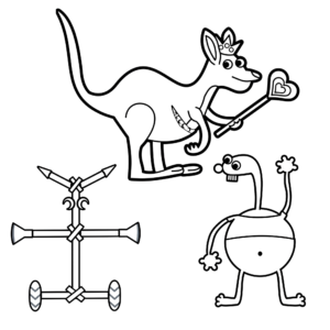 coloriage Garten of Banban update à imprimer pour enfant de 6 ans