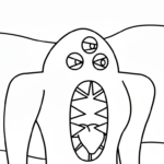 coloriage Garten of Banban update à imprimer pour enfant de 2 ans