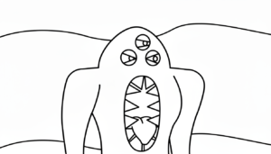 coloriage Garten of Banban update à imprimer pour enfant de 2 ans