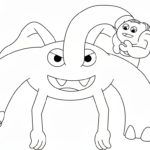 coloriage Garten of Banban update à imprimer pdf gratuit