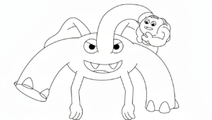 coloriage Garten of Banban update à imprimer pdf gratuit