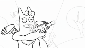 coloriage Garten of Banban update et decoupage
