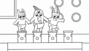coloriage Garten of Banban update en ligne pour enfant