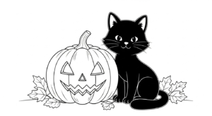 coloriage Halloween update à imprimer pour enfant de 4 ans