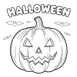 coloriage Halloween update à imprimer a4