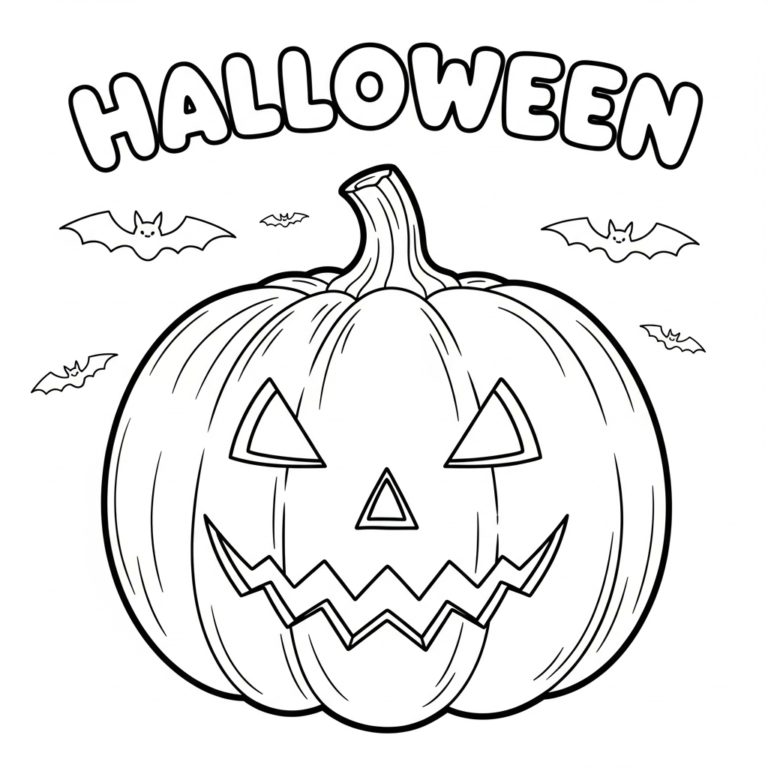 Tranh tô màu Halloween