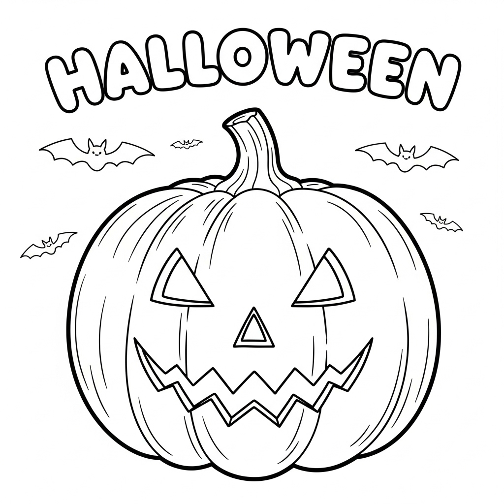 Tranh tô màu Halloween
